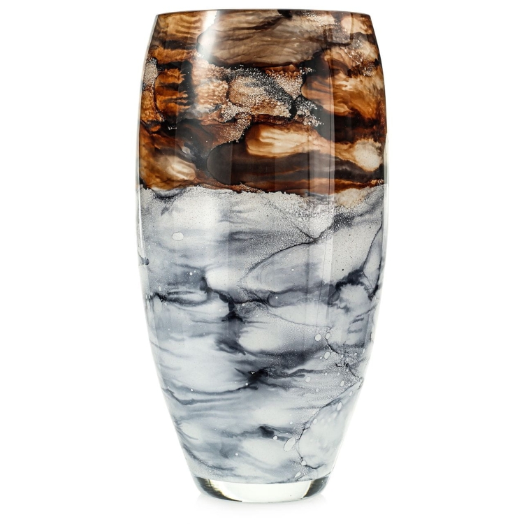 Ekskluzywny ręcznie robiony wazon na kwiaty VanderGroff 38cm VG38/SAND