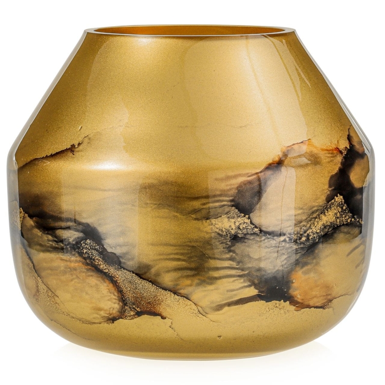 Ekskluzywny ręcznie robiony wazon na kwiaty VanderGroff 22cm VG22/GOLD