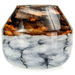 Ekskluzywny ręcznie robiony wazon na kwiaty VanderGroff 22cm VG22/SAND