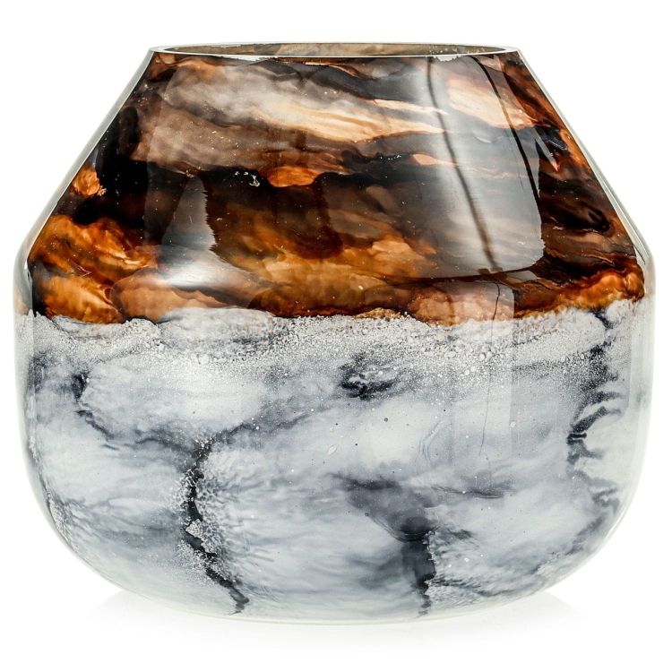 Ekskluzywny ręcznie robiony wazon na kwiaty VanderGroff 22cm VG22/SAND