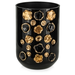 Ekskluzywny ręcznie robiony wazon na kwiaty VanderGroff 24cm VG24B/DBG