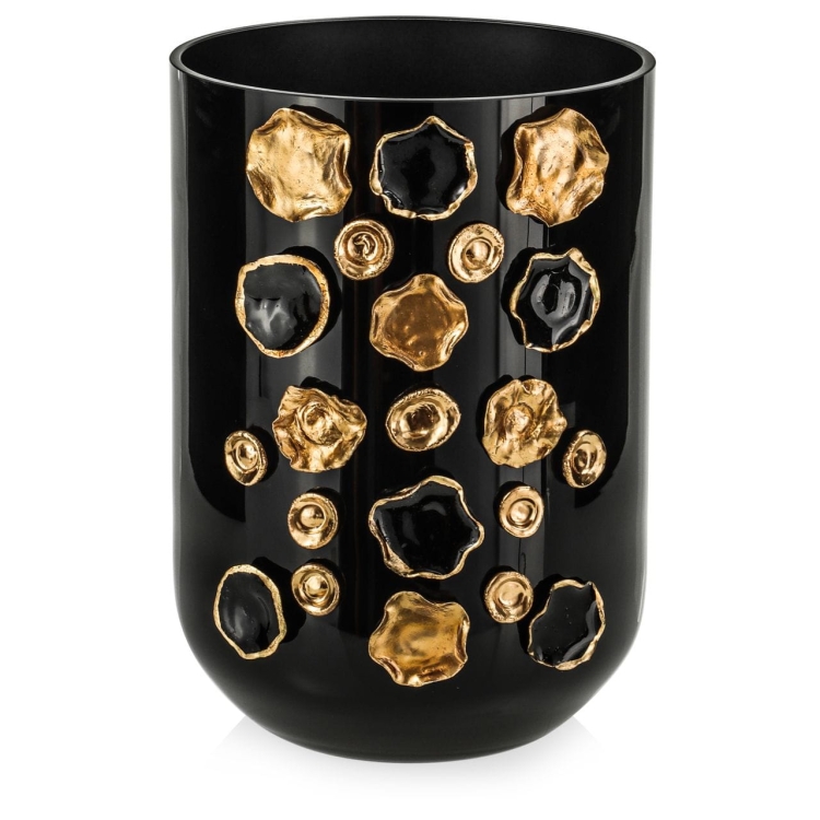 Ekskluzywny ręcznie robiony wazon na kwiaty VanderGroff 24cm VG24B/DBG