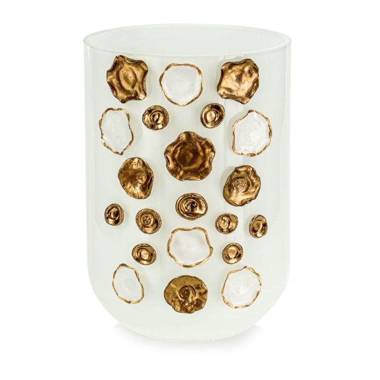 Ekskluzywny ręcznie robiony wazon na kwiaty VanderGroff 24cm VG24W/DWG