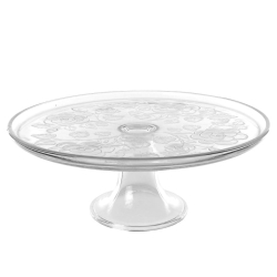 Szklana tortownica, patera na nóżce, na tort ciasto EDWANEX Rose 31cm
