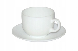 Zestaw kawowy 6 filiżanek ze spodkami do kawy herbaty Luminarc 220ml 12el