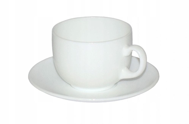 Zestaw kawowy 6 filiżanek ze spodkami do kawy herbaty Luminarc 220ml 12el