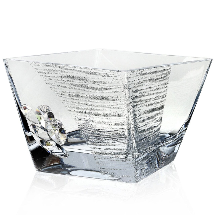 Wazon salaterka karafka komplet stylizowany na Glamour Swarovski WKS