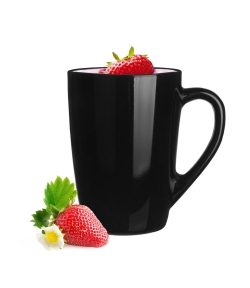 Kubki z uchem do herbaty, kawy, wody Ala CZARNE 300ml 6szt.