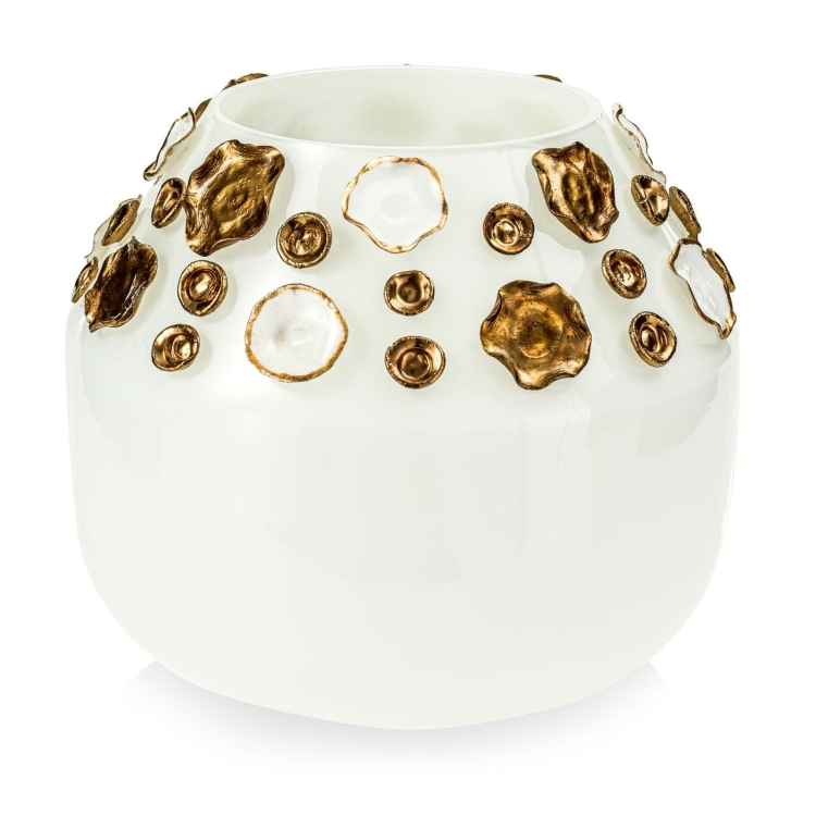 Ekskluzywny ręcznie robiony wazon na kwiaty VanderGroff 22cm VG22W/DWG