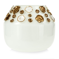 Ekskluzywny ręcznie robiony wazon na kwiaty VanderGroff 22cm VG22W/DWG