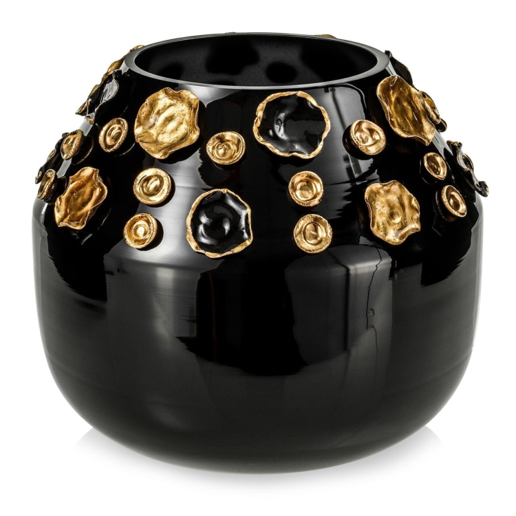 Ekskluzywny ręcznie robiony wazon na kwiaty VanderGroff 22cm VG22B/DBG