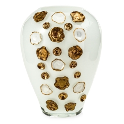 Ekskluzywny ręcznie robiony wazon na kwiaty VanderGroff 27cm VG27W/DWG