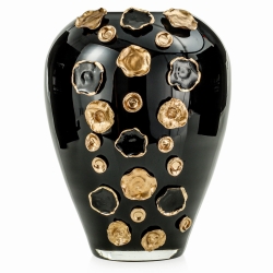 Ekskluzywny ręcznie robiony wazon na kwiaty VanderGroff 27cm VG27B/DBG