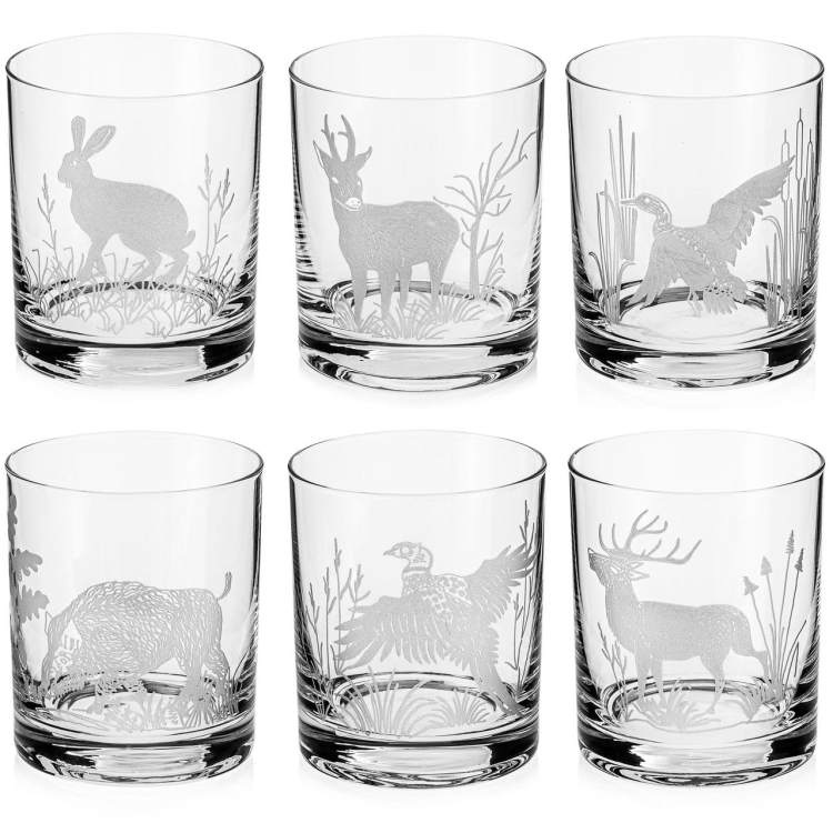 Szklanki do whisky Myśliwskie 300 ml  | 6 szt. w pudełku szklanka.pl