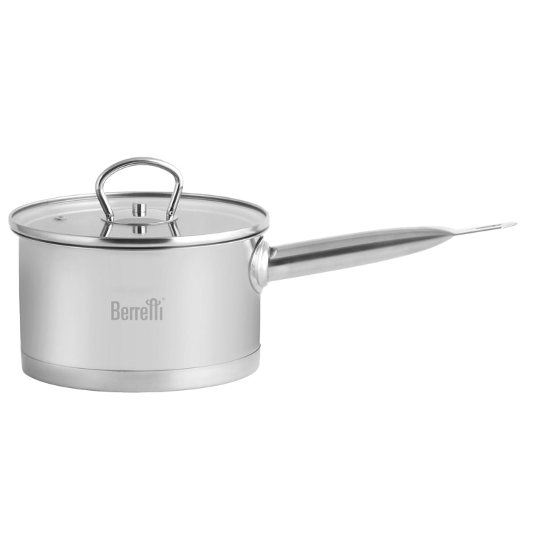 Rondel ze stali nierdzewnej z pokrywką Berretti Gemini 18cm BR-2837