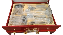 Ekskluzywny komplet Sztućców w walizce72el dla 12os BACHMAYER BM-7882