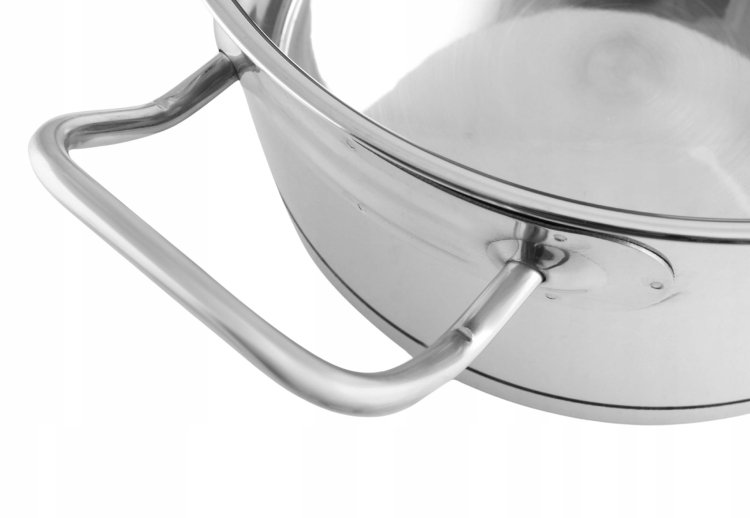 Garnek ze stali nierdzewnej z pokrywką Berretti Gemini 24cm BR-0949