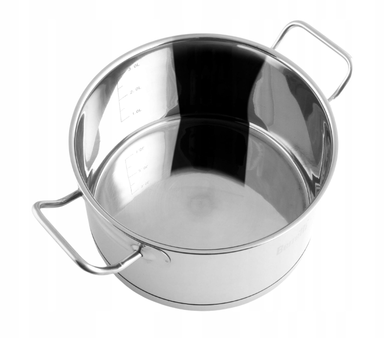 Garnek ze stali nierdzewnej z pokrywką Berretti Gemini 22cm BR-2806