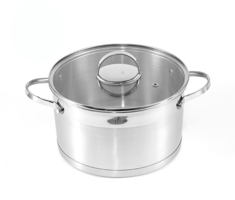 Garnek ze stali nierdzewnej z pokrywką Berretti Gemini 22cm BR-2806