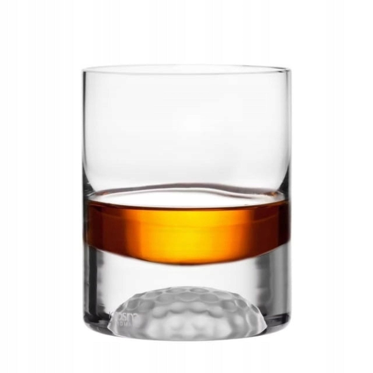 Ekskluzywny zestaw do whisky KROSNO Handmade z motywem golfowym 4+1