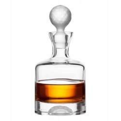 Ekskluzywny zestaw do whisky KROSNO Handmade z motywem golfowym 4+1