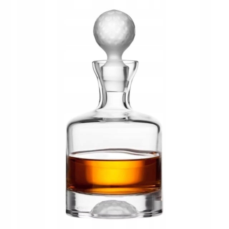 Ekskluzywny zestaw do whisky KROSNO Handmade z motywem golfowym 4+1