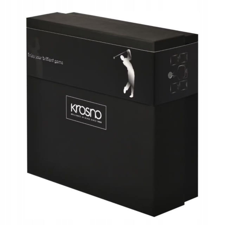 Ekskluzywny zestaw do whisky KROSNO Handmade z motywem golfowym 4+1