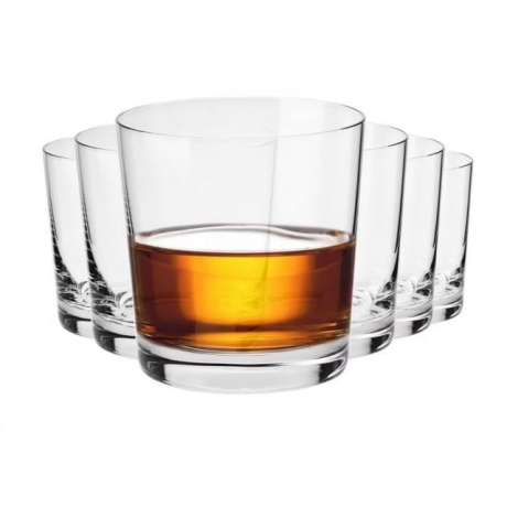 Przejdź do produktu Szklanki niskie do whisky brandy wody drinków KROSNO DIVINE 430ml 6 szt