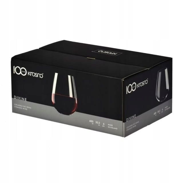 Szklanki do wina wody soku napojów KROSNO DIVINE 600ml 6 szt