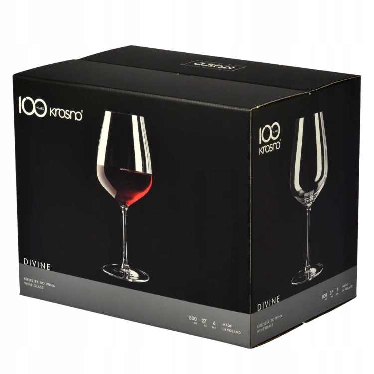 Kieliszki do wina czerwonego KROSNO Pinot Noir DIVINE 800ml 6szt