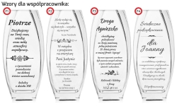 Wazon z grawerem (412) - wzory dla współpracownika