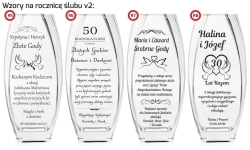 Wazon z grawerem (412) - wzory rocznicowe v2