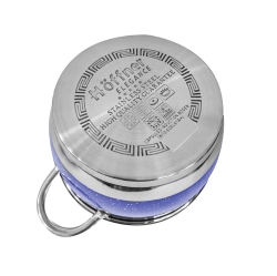 Zestaw garnków ze stali nierdzewnej Hoffner 6 el HF-4452 Niebieski