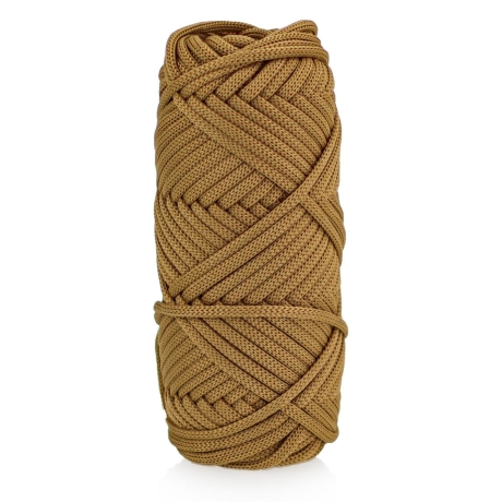 Przejdź do produktu Sznurek POLIESTROWY Płaski do rękodzieła makramy Whisky 3mm 20m