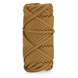 Sznurek POLIESTROWY Płaski do rękodzieła makramy Whisky 5mm 20m