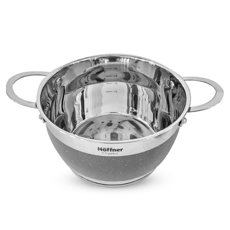 Zestaw garnków ze stali nierdzewnej Hoffner 6 el HF-4452 Szary