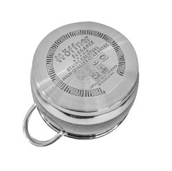 Zestaw garnków ze stali nierdzewnej Hoffner 6 el HF-4452 Szary