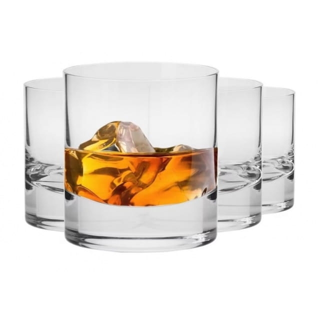 Szklanki niskie do whisky, soku, drinków KROSNO UNIQUE Sterling 300ml 4szt.