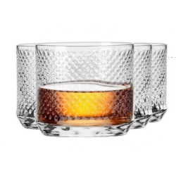 Szklanki niskie do whisky, soku, drinków KROSNO UNIQUE Scotland 270ml 4szt. (D073)