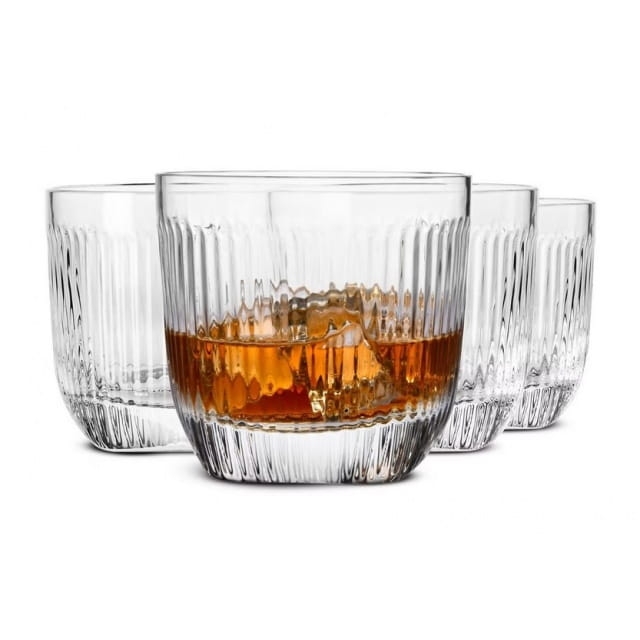 Szklanki niskie do whisky, soku, drinków KROSNO UNIQUE Gentleman 200ml 4szt. (D053)