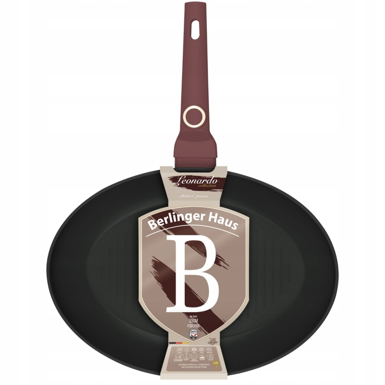 Patelnia tytanowa do ryb 35x25cm Berlinger Haus Leonardo BH-8044
