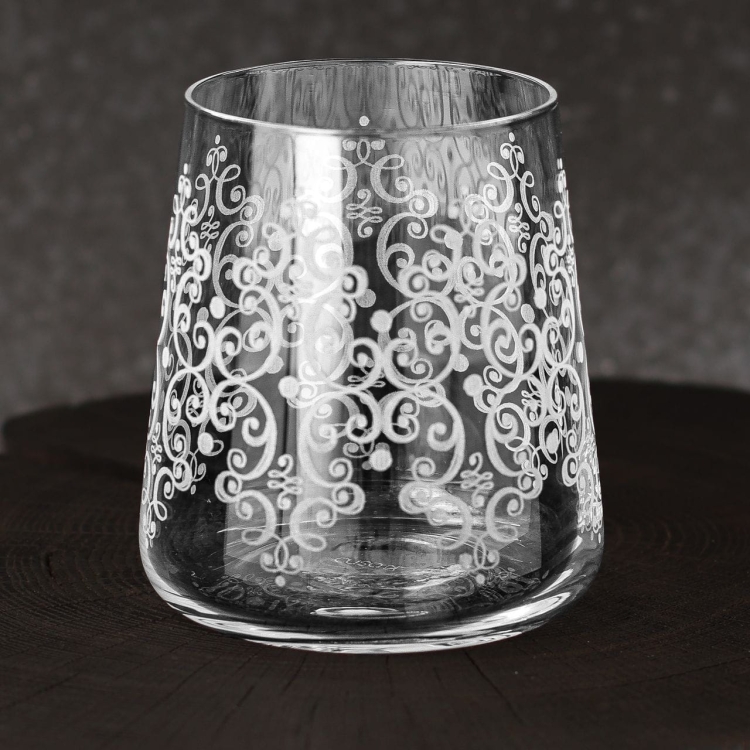 Szklanka do whisky Floral Luxe 380 ml | 1 szt. w pudełku Szklanka.pl