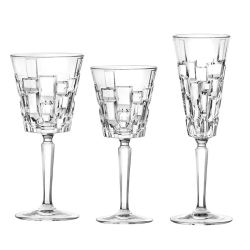 Zestaw komplet kieliszków do wina i szampana RCR Etna 18el