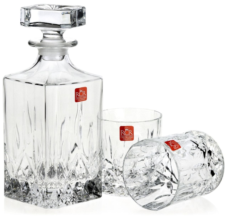 Zestaw do whisky szklanki karafka RCR OPERA 1+2