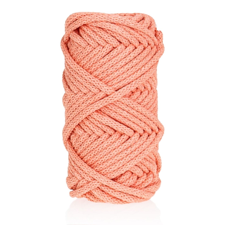 Sznurek do rękodzieła makramy z rdzeniem Łososiowy 5mm 20m