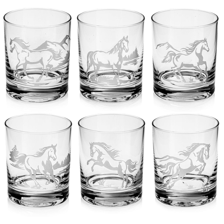 Szklanki do whisky KONIE (C847) 300 ml 6 szt. w pudełku szklanka.pl