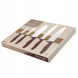 Komplet noży z wieszakiem magnetycznym Berlinger Haus Leonardo 6el. BH-2944