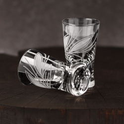 Kieliszki do wódki 25ml Listek 6szt. w pudełku Szklanka.pl