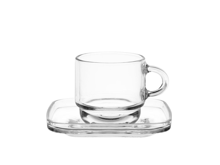 Komplet do espresso LAV Cozy 70ml 12szt 6 osób - szklane filiżanki