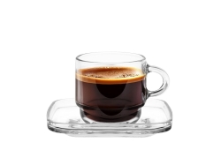 Komplet do espresso LAV Cozy 70ml 12szt 6 osób - szklane filiżanki